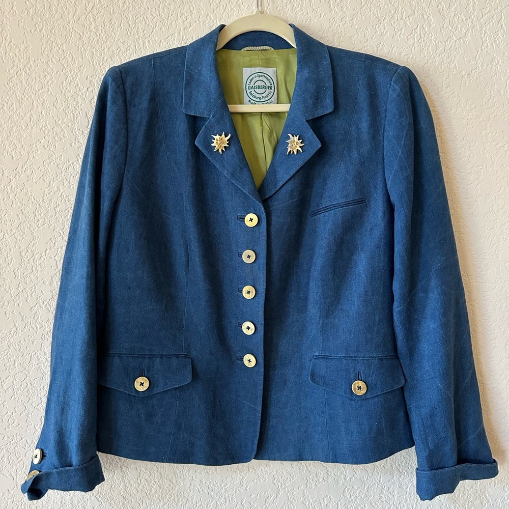 Blue Linen Jacket